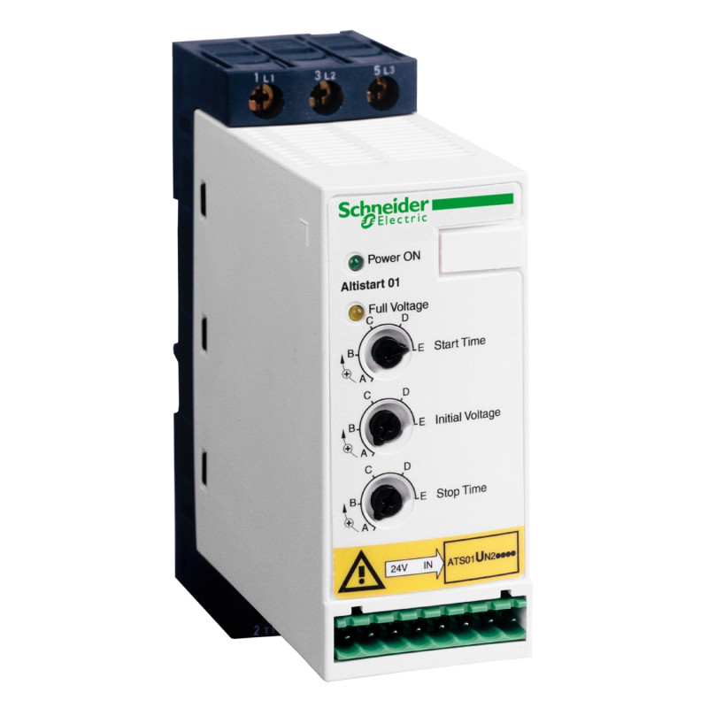 Démarreur - ralentisseur progressif - 12A - 380..415V Altistart 01 Schneider Electric - ATS01N212QN