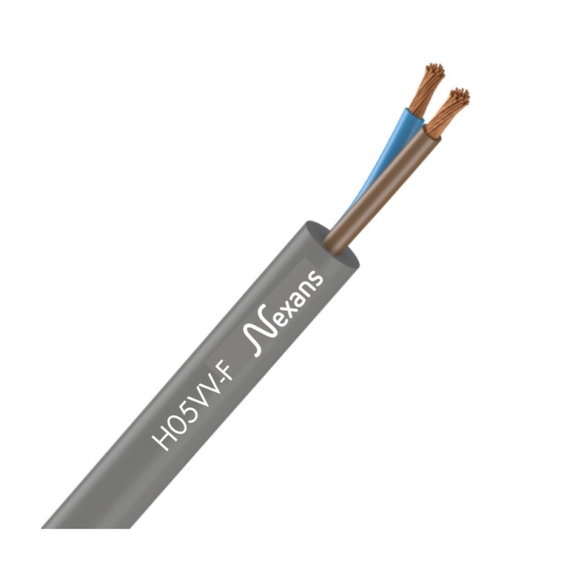 Câble électrique souple HO5VV-F 2G0,75mm²