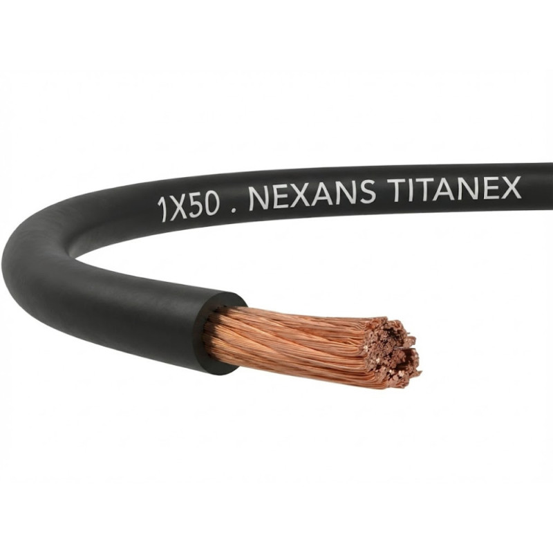 Câble électrique souple titanex 1G50mm² - Nexans - 10211729