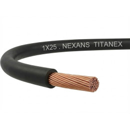 Câble électrique souple titanex 1G25mm² - Nexans - 10230195