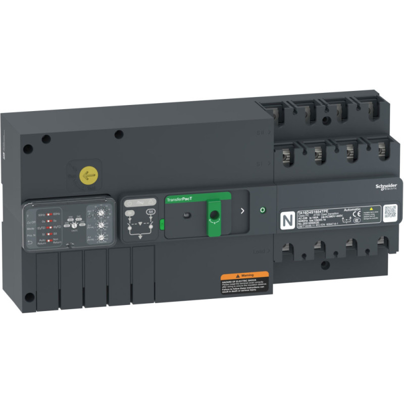 Inverseur de sources - commutateurs - 40A - 2P - 230Vca TransferPacT TA100 Schneider Electric - TA10D2S0403TPE