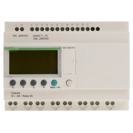 Relais intelligent compact - 20 E/S 100..240Vca - horloge - affichage Zelio Logic Schneider Electric - SR2B201FU