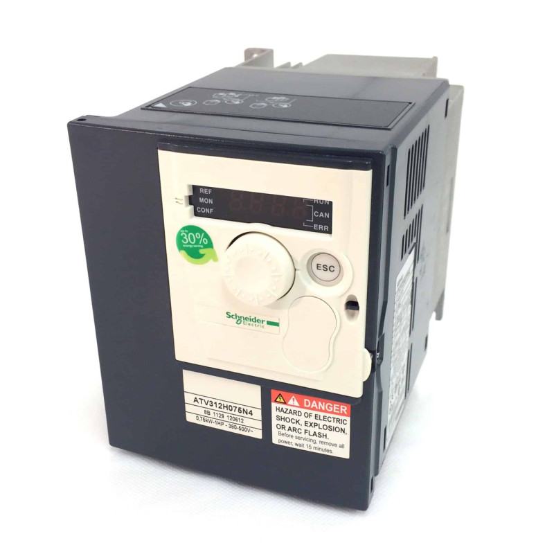 Variateur de vitesse - 0,75kW - 2,4kVA - 41W - 380..500V - Altivar ATV312 - Schneider Electrics - ATV312H075N4