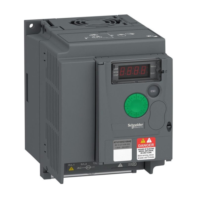 Variateur de vitesse ATV310 - 1,5 kW - 2 hp - 380...460 V - 3 phases Easy Altivar 310 Schneider Electric - ATV310HU15N4E