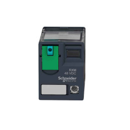 Relais miniature 4co avec led 48 v dc - Schneider Electric - RXM4AB2ED