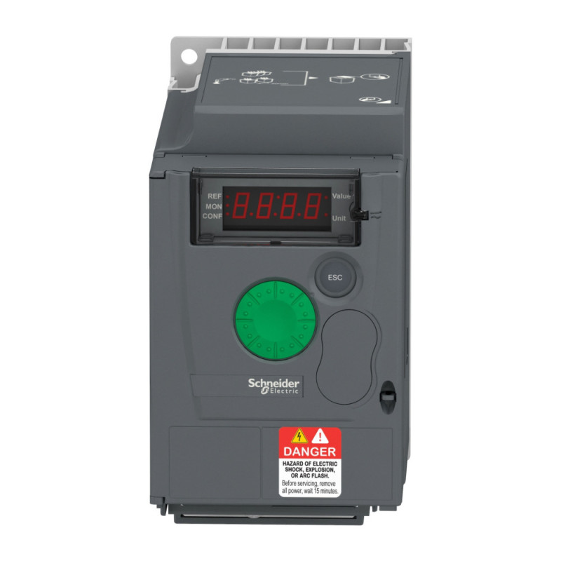 Variateur de vitesse, ATV312, 0,37 kW, 0,5 ch, 380 à 500 V - Schneider Electric - ATV310H037N4E