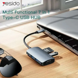 Adaptateur Yesido Hub Multifonction Type C - HB16