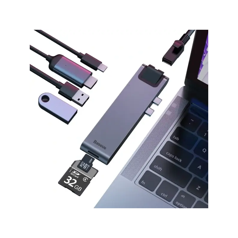 Adaptateurs Baseus USB Type-C - CAHUB-L0G
