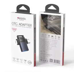 Adaptateur OTG 2en1 pour ordinateur – USB vers Type-C - Yesido - GS35