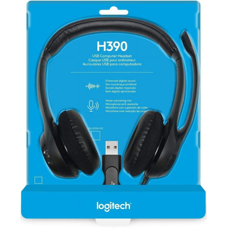 CASQUE D'ordinateur Avec Audio Numérique Amélioré-LOGITECH USB H390