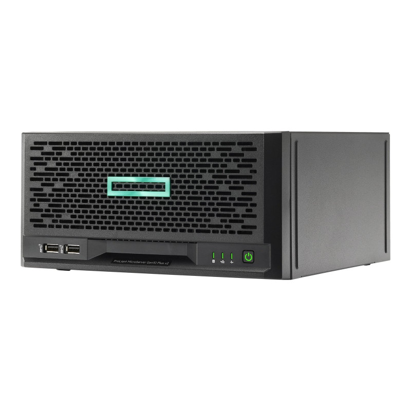 HPE ProLiant MicroServer Gen10+ v2 Intel Xeon E-2314 4-Core 16GB 4 x Non-Hot Plug 3.5in Intel VROC RAID 180W - Tour - P54649-421