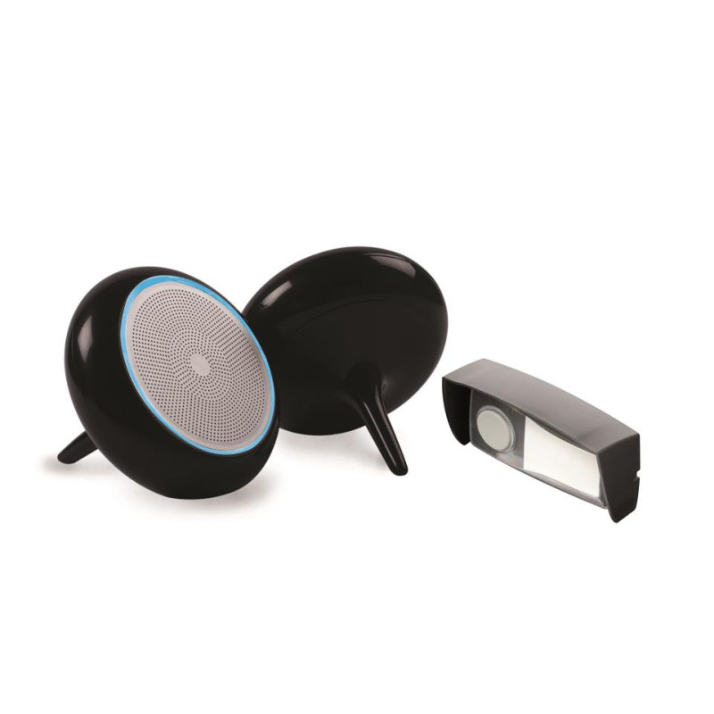 Carillon sans Fil + halo lumineux AirBell 150 Noir SCS - 299970