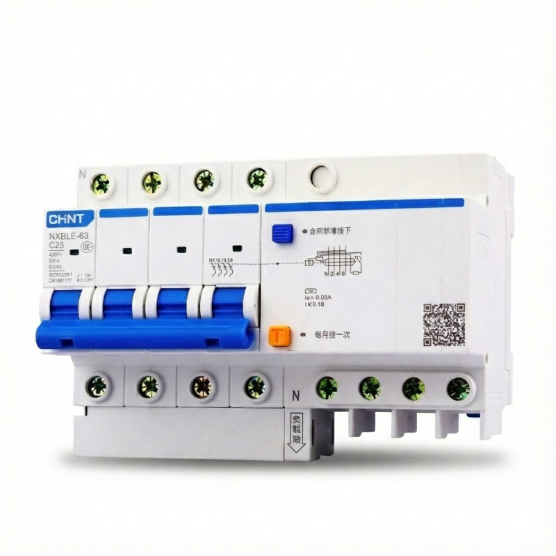 Disjoncteur Différentiel 6kA 4P C-25A 300mA NXBLE-63 CHINT - 982195