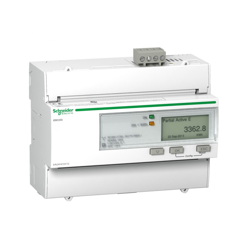 Acti9 iEM compteur d'énergie tri 125A Modbus - SCHNEIDER - A9MEM3350