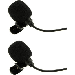 Microphone sans fil professionnel double Lavalier Madona Frec. 