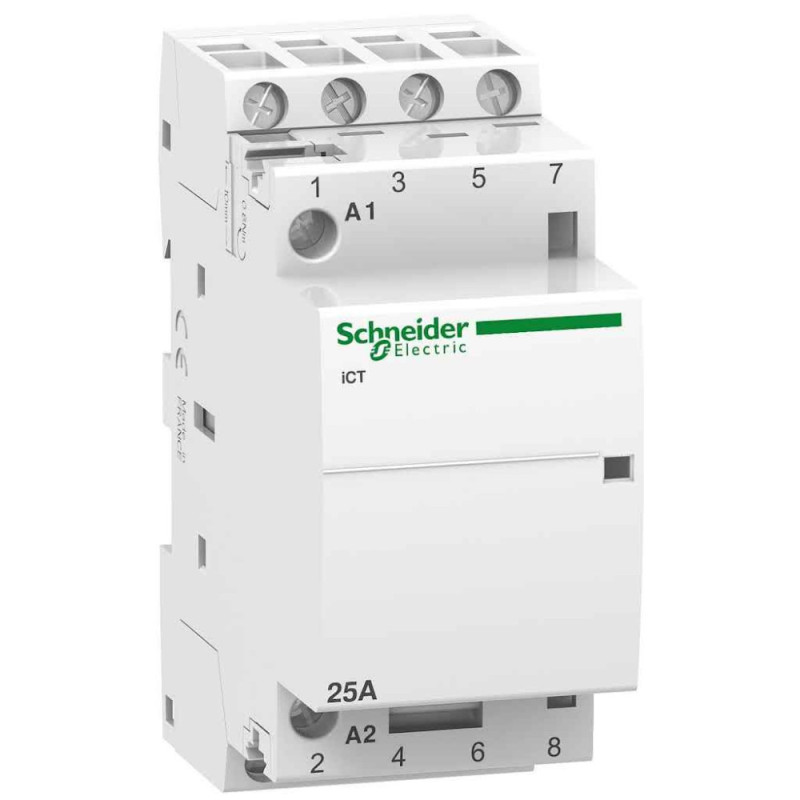 Contacteur auxiliarisable 4P - 25A - 4NO - 230/240Vca - 50Hz Schneider Electric- A9C24834