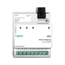 KNX compteur d'énergie 3 canaux 16A par canal Classe 1 8 pas de 9mm - SCHNEIDER - MTN6600-0603
