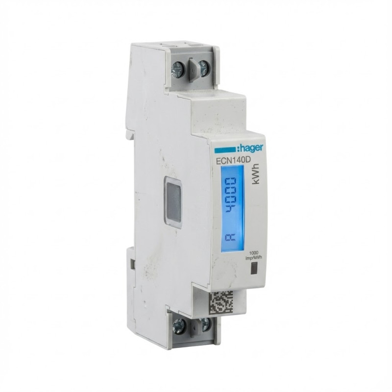 Compteur d'énergie monophasé direct 40A 1M - HAGER - ECN140D