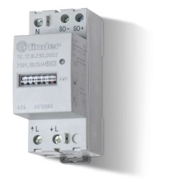Compteur d'énergie monophasé 10 à 25A 230V AC - FINDER - 7E1282300002PAS