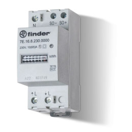 Compteur d'énergie monophasé 10 à 65A 230V AC MID - FINDER - 7E1682300010PAS