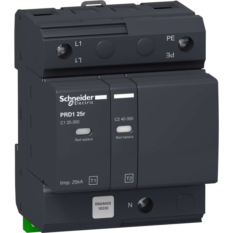 PARAFOUDRE de TYPE1 PRD1 25KA AVEC REPORT de SIGNALISATION -SCHNEIDER-16361