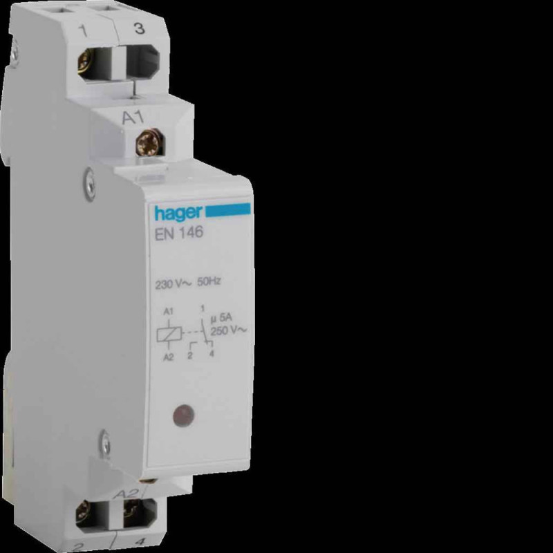 Relais d interface BT-TBT tension d'entrée 230V~50Hz - HAGER - EN146