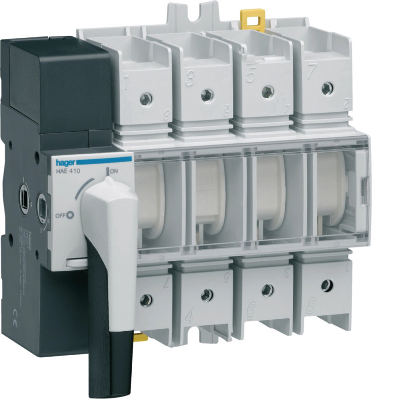 Interrupteur sectionneur HAE410 4L 100A - HAGER - HAE410