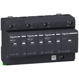 PARAFOUDRE- PRD1 MASTER 3P+N 25KA TYPE1 350V AVEC REPORT SIGNALISATION -SCHNEIDER-16363