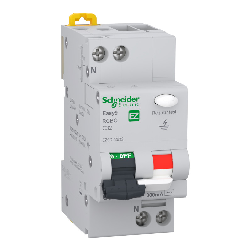 Disjoncteur différentiel Easy9 1P+N C-32A 4.5kA 300mA Schneider Electric - EZ9D22632
