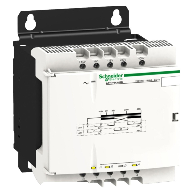 Transformateur d'Alimentation 250VA U1:230..400V U2:115V - SCHNEIDER - ABT7PDU025G