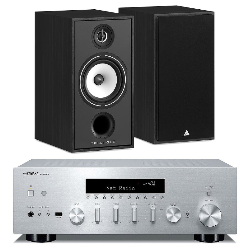 Yamaha R-N600A Argent + Triangle Borea BR04 Noir