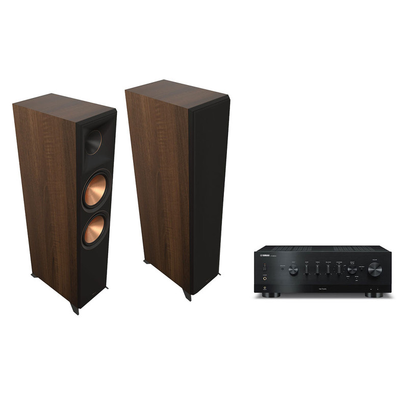 Yamaha R-N800A Noir + Klipsch RP-8000F II Noyer