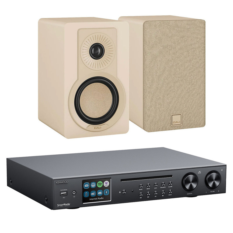 Amplificateur Kenwood KR-W8000SCD-B + Dali Kupid Beige