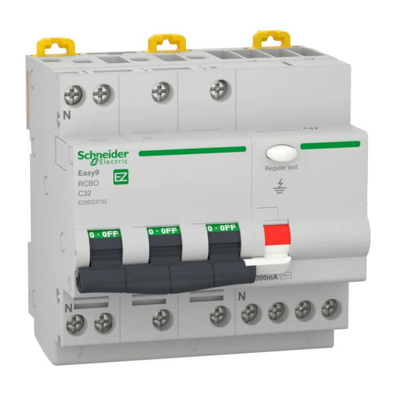 Disjoncteur différentiel Easy9 3P+N C-32A 4.5kA 300mA Schneider Electric - EZ9D22732