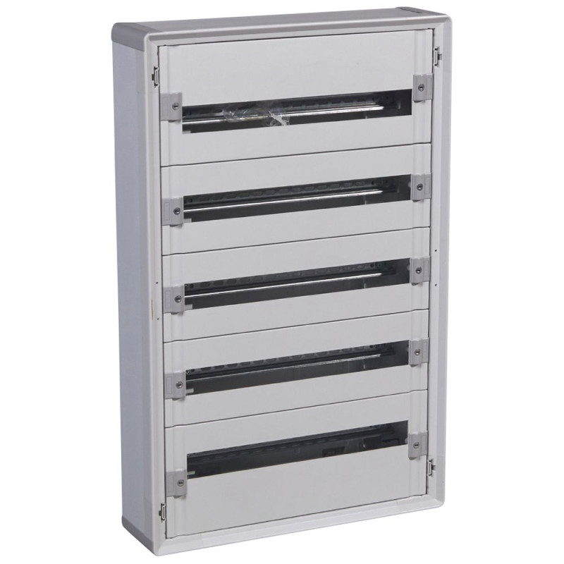 Coffret distribution isolant XL³160 tout modulaire 5 rangées - 120 modules - Legrand - 401805