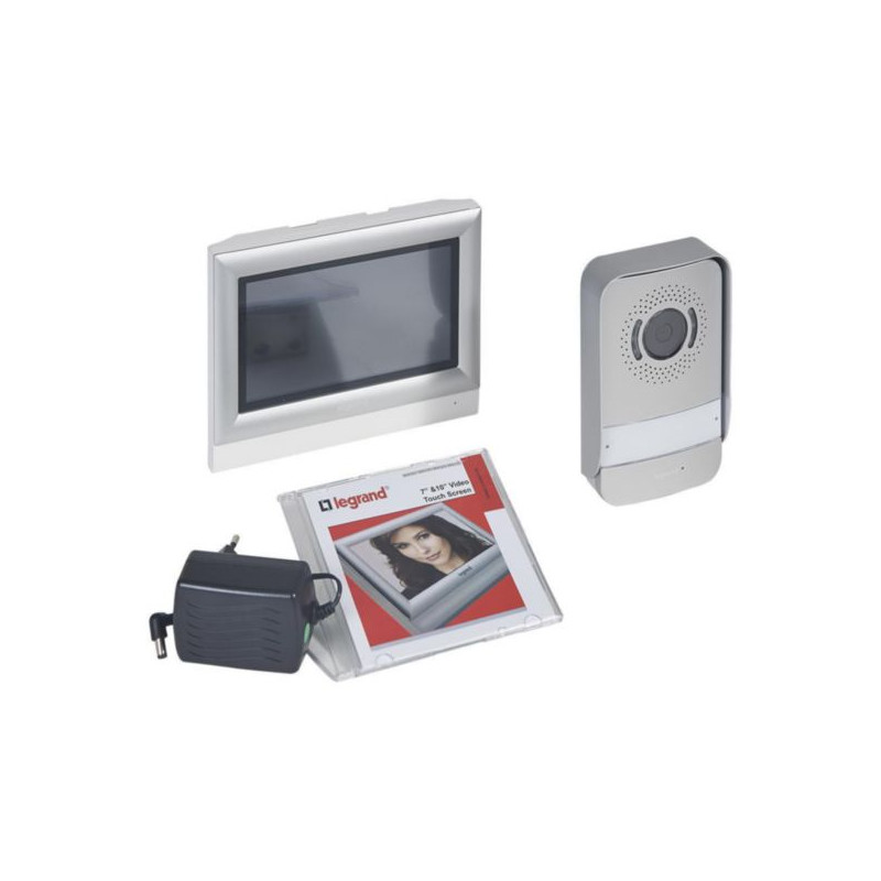 KIT PORTIER VISIOPHONE AVEC INTERPHONE ET ECRAN TACTILE 7 POUCES - Legrand - 369320