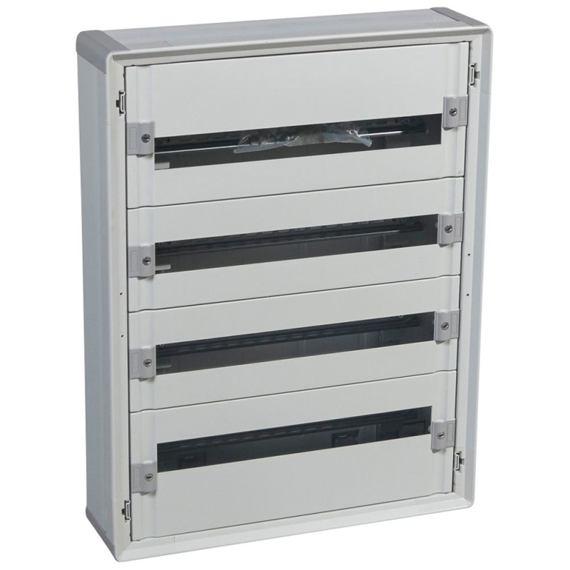 Coffret distribution isolant XL³160 tout modulaire 4 rangées - 96 modules - Legrand - 401804