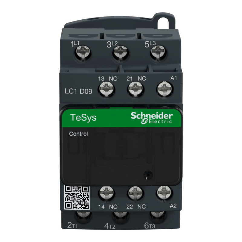 Contacteur 3 PÔLES - 3P - AC-3 440V - 9A - bobine 24Vca TeSys LC1D Schneider Electric - LC1D09B7