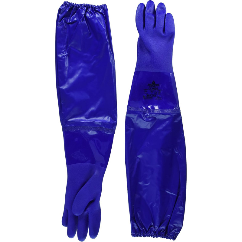 Gant chimique pvc 62 cm Bleu - Delta Plus - VE766BL09