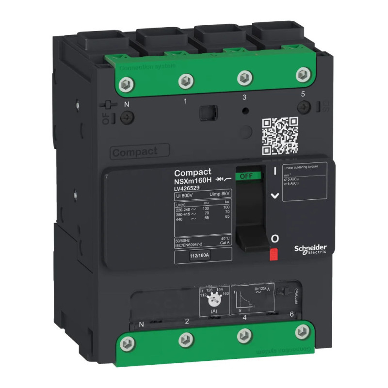 Disjoncteur - 16KA - TM125D - 4P/4D - Everlink Compact NSXm - SCHNEIDER - LV426128