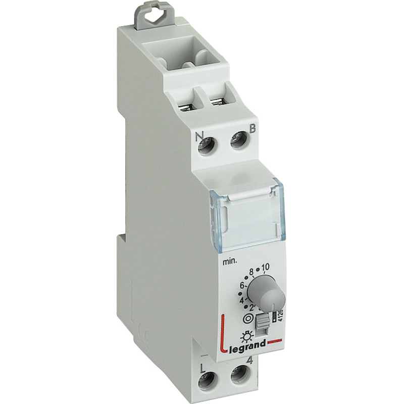 Minuterie modulaire 230V~ 50Hz et 60Hz - sortie 16A 250V~ - 1 module - Legrand - 412602