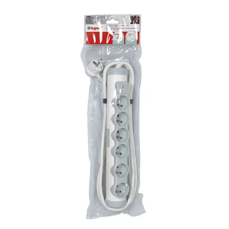 Multiprise 6 prises rotative cable 1,5M - Legrand - 050083