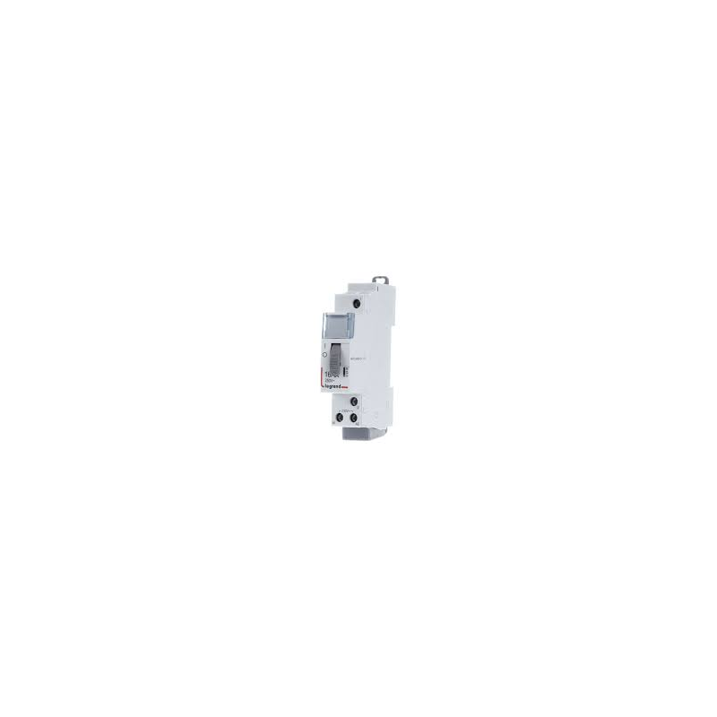 Télérupteur CX³ standard avec bornes à vis 1P 16A 250V~ contact 1F - tension commande 230V~ - 1 module - Legrand - 412408