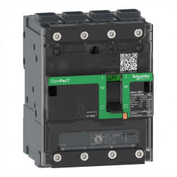Disjoncteur -TM-D 100A - 4P4D - 16kA - borne EverLink - ComPacT NSXmE - SCHNEIDER - C11E4TM100L