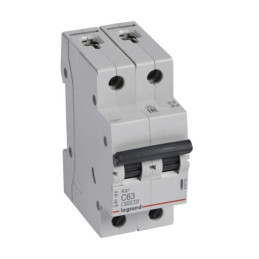 Disjoncteur RX³ 4500A 2P 63A courbe C - Legrand - 419703