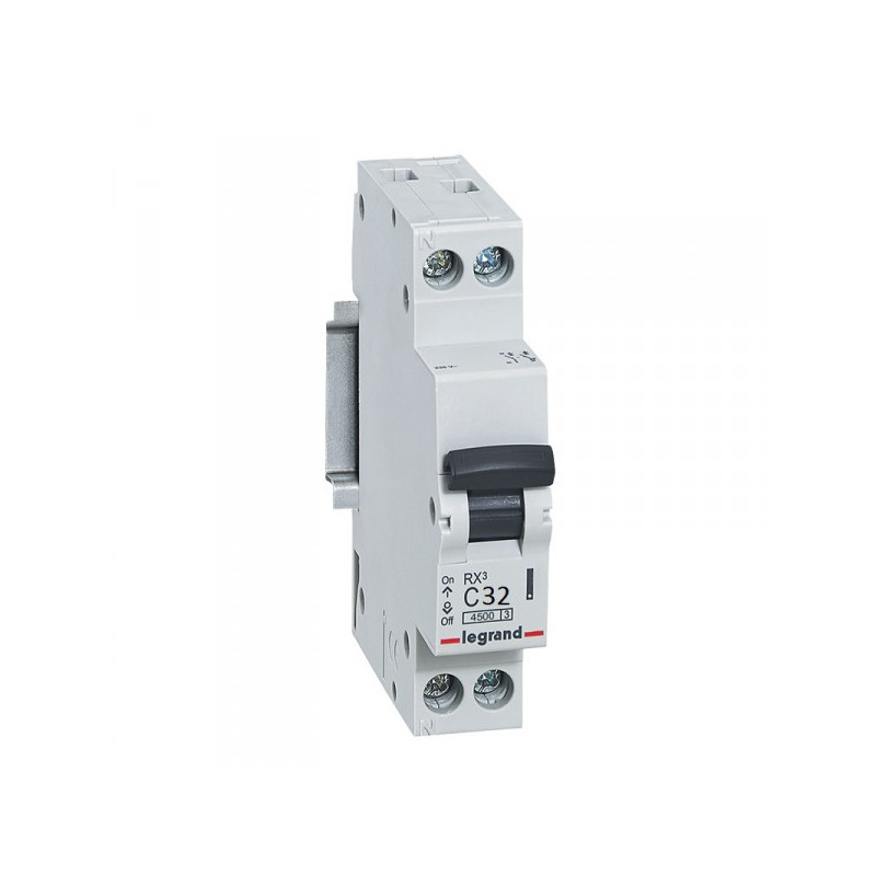 Disjoncteur RX³ 4500A 1P+N 32A courbe C - Legrand - 419952