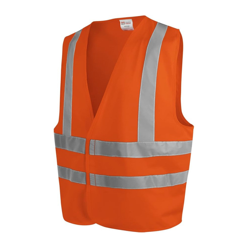 Gilet Haute Visibilite 4 Bande - Orange - Delta Plus - GILM3JAGT