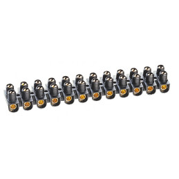Barrette de connexion Nylbloc avec capacité assignée 10mm² - noir - Legrand - 034215