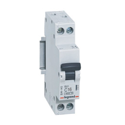 Disjoncteur RX³ 4500A 1P+N 16A courbe C - Legrand - 419949