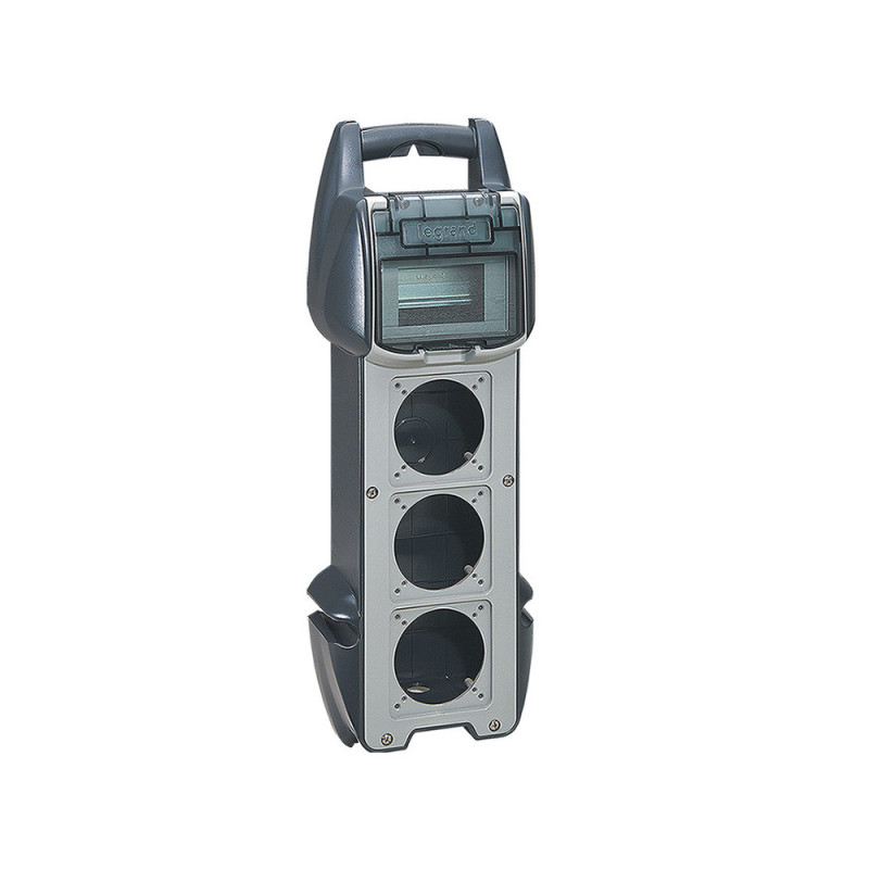 Coffret corps de métier P17 IP44 IK10 16A à équiper - 250V~ - peut recevoir jusqu'à 3 prises Legrand - 058943